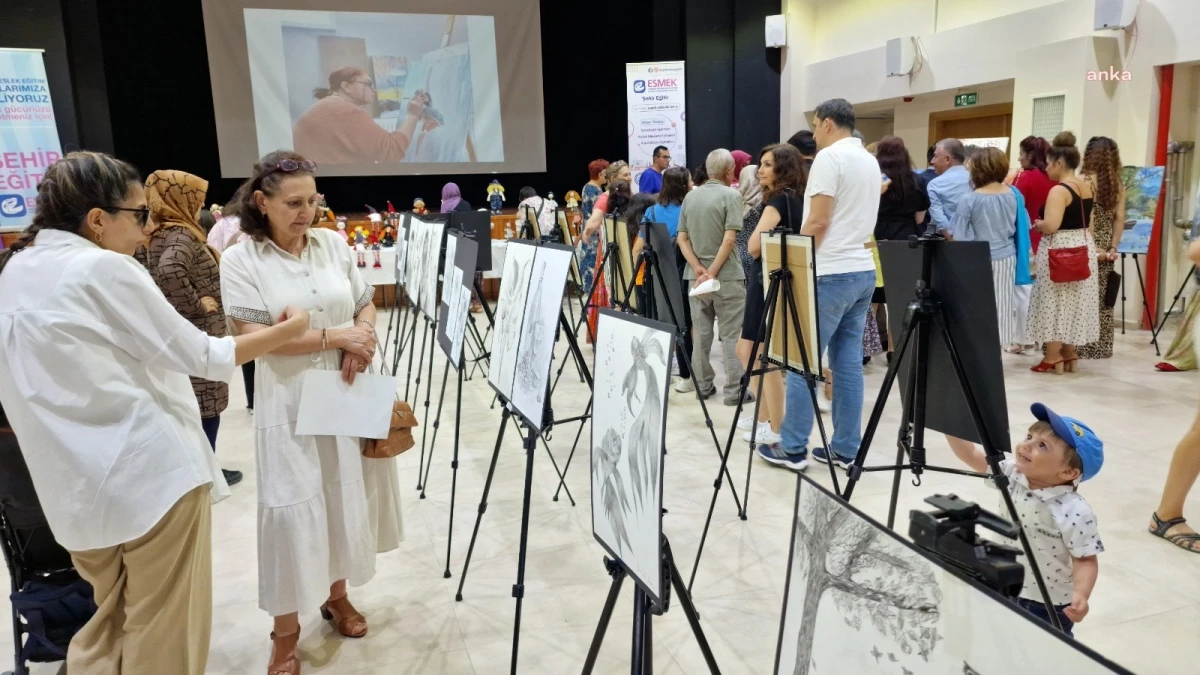 ESMEK Çifteler Eğitim Merkezi Yıl Sonu El Sanatları Sergisi Açıldı